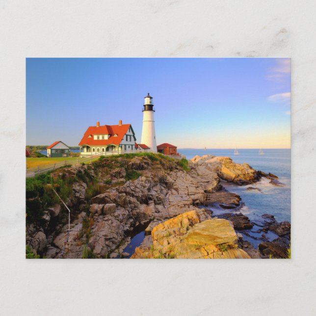 Carte Postale Les phares | Rockport Lighthouse Maine (Devant)