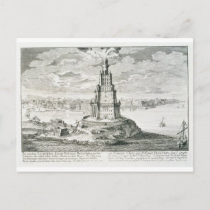 Carte Postale Les Pharos d'Alexandrie, assiette 9 de 'Entwurf ei