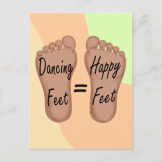 Carte Postale Les Pieds De Danse Sont Heureux