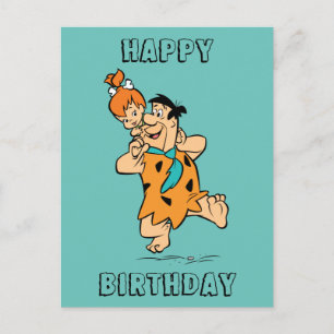 Carte Postale Les Pierrafeu   Fred & Pebbles Flintstone