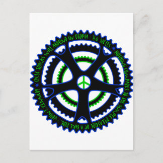 Carte Postale Les pistes cyclables vont abonder en Utopie