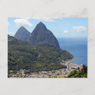 Carte Postale Les Pitons et la Soufrière