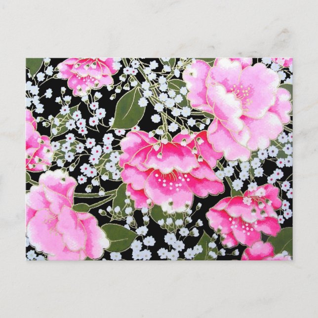 Carte Postale Les pivoines (Devant)
