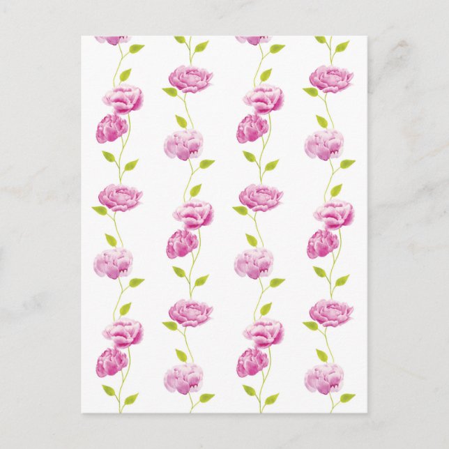 Carte Postale Les pivoines de l'Orangerie (Devant)