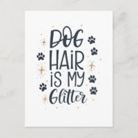 Les poils de chien sont mes paillettes, typographi
