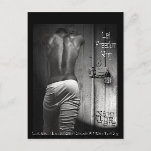 Carte Postale Les portes fermées peuvent faire pleurer un homme