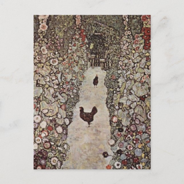 Carte Postale Les poulets de Klimt (Devant)