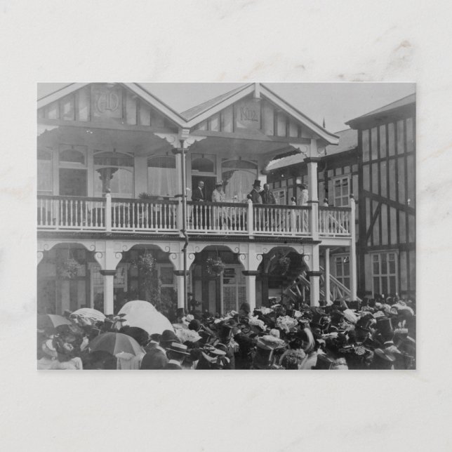 Carte Postale Les premières courses de parc Phoenix, 1903 (Devant)