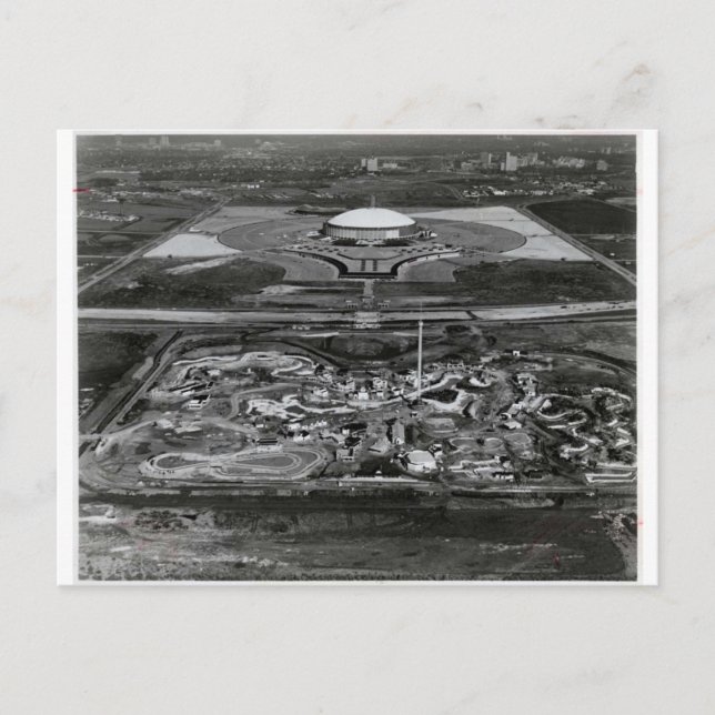 Carte Postale *Les premiers jours...Astrodome & Astroworld (Devant)