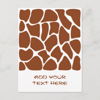Carte Postale Les Prints de Brown Girafe.