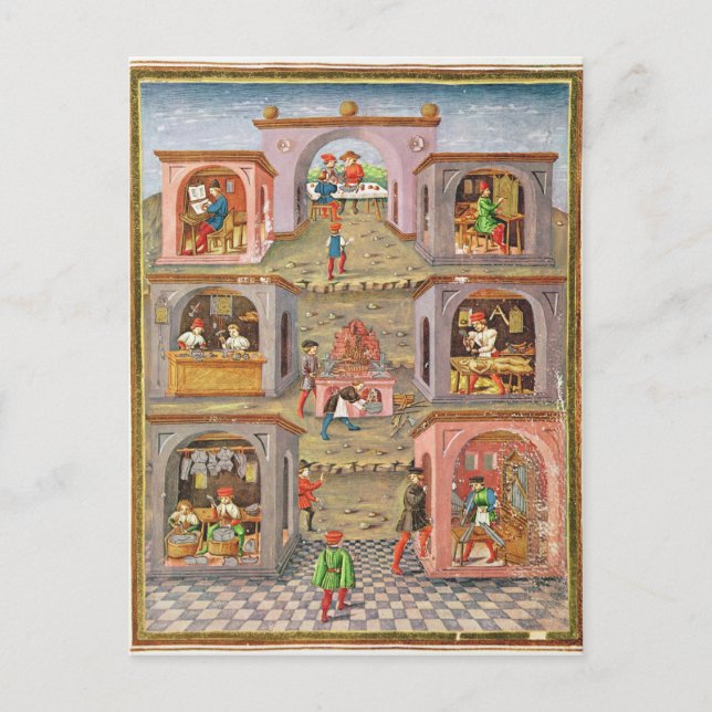 Carte Postale Les professions (Devant)