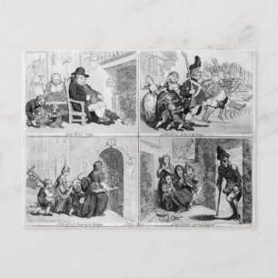 Carte Postale Les progrès de John Bull