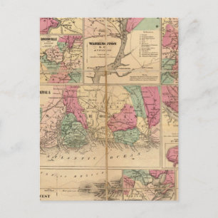 Carte Postale Les projets de Colton sur les ports américains