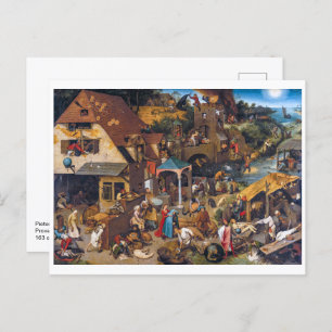 Carte Postale Les proverbes hollandais   Pieter Bruegel l'Ancien