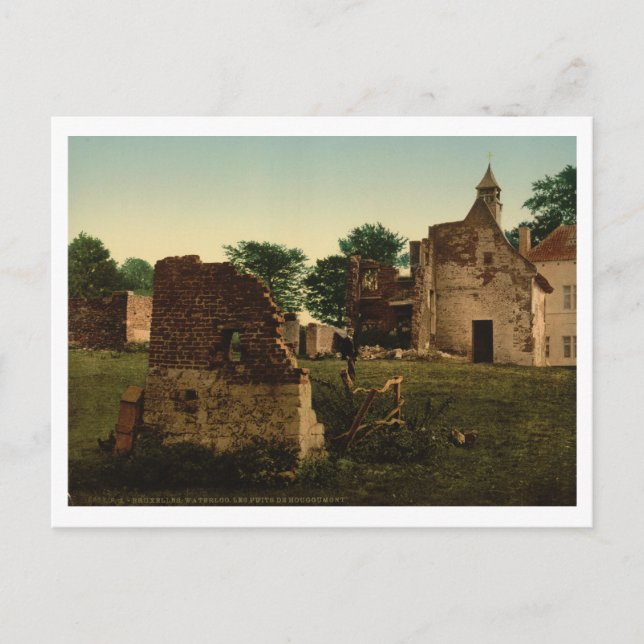 Carte Postale Les puits de Hougoumont, Waterloo, Belgique (Devant)