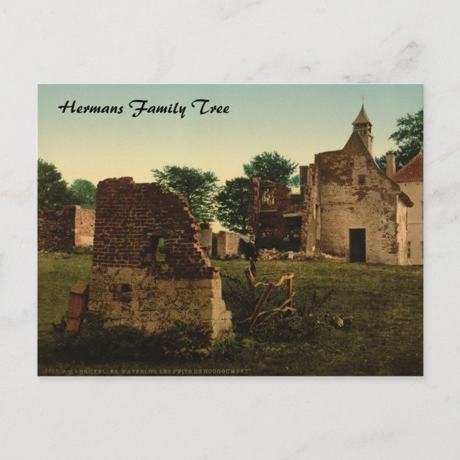 Carte Postale Les puits de Hougoumont, Waterloo, Belgique (Devant)