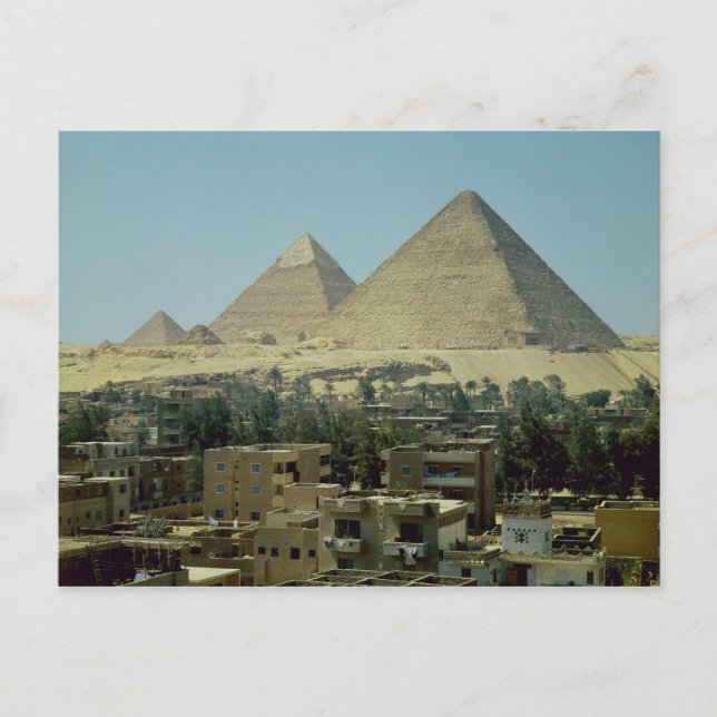 Carte Postale Les Pyramides de Gizeh, c.2589-30 av. J.-C, Vieux  (Devant)