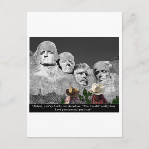 Carte Postale "Les qualités présidentielles du Donald's"