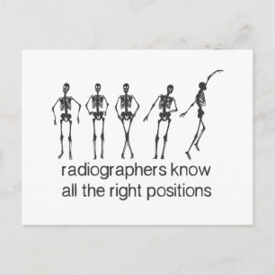 Carte Postale Les Radiographes Connaissent Tous Les Positions Ap