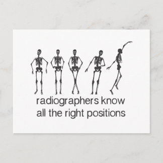 Carte Postale Les Radiographes Connaissent Tous Les Positions Ap
