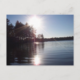 Carte Postale Les rayons du soleil sur le lac