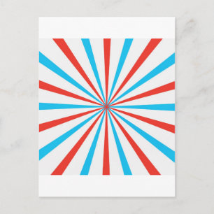 Carte Postale Les rayures patriotiques