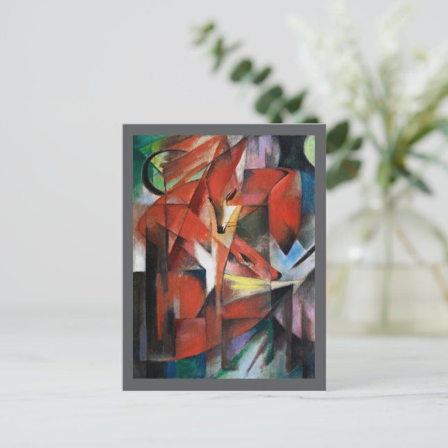 Carte Postale Les Renards, La Peinture Célèbre (Debout devant)