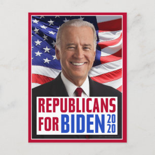 Carte Postale Les Républicains pour Joe Biden 2020 Photo du Prés