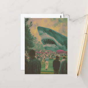 Carte Postale Les requins rendent le golf excitant