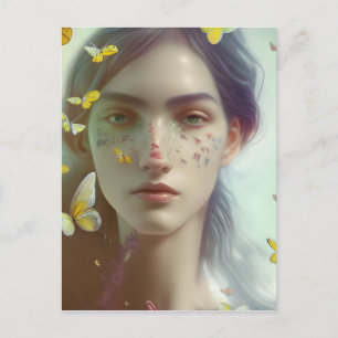 Carte Postale Les rêves de papillons