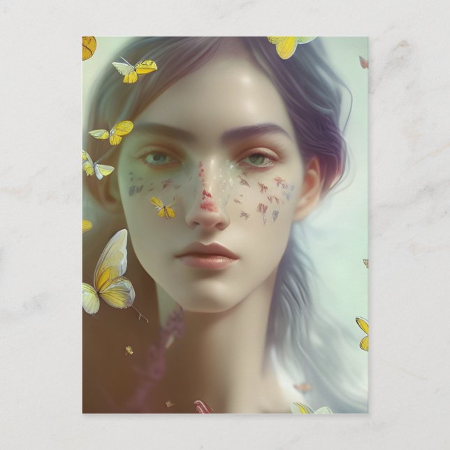 Carte Postale Les rêves de papillons (Devant)