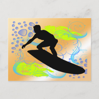 Carte Postale Les rêves de surf