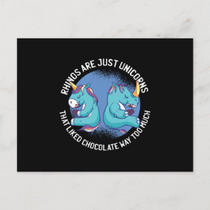 Carte Postale Les rhinocéros ne sont que des licornes