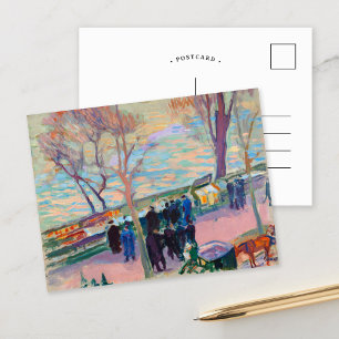 Carte Postale Les rives de la Seine Magnus Enckell