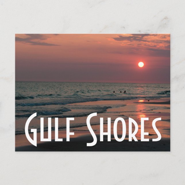 Carte Postale Les rives du Golfe (Devant)