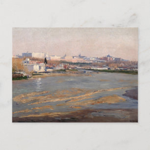 Carte Postale Les rives du Manzanares, 1912 (pétrole sur ca