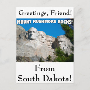 Carte Postale Les Rochers Du Mont Rushmore ! Mont Rushmore, Dako