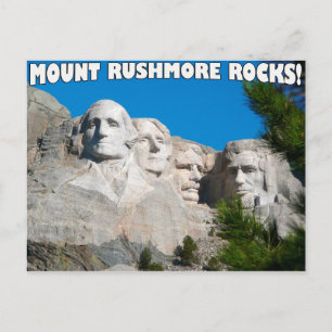 Carte Postale Les Rochers Du Mont Rushmore ! Mont Rushmore, Dako