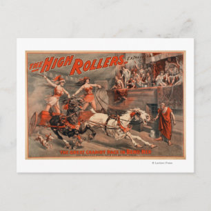 Carte Postale Les Rollers Hauts - Ben Hur Théâtre "Plier Elle"