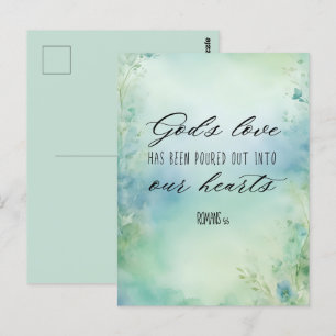 Carte Postale Les Romains L'amour de Dieu a été versé dans nos c