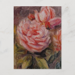 Carte Postale Les Roses de Renoir dans un Vase Still Life