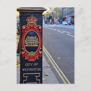 Carte Postale Les rues de Westminster - Londres