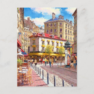 Carte Postale Les rues parisiennes captivantes