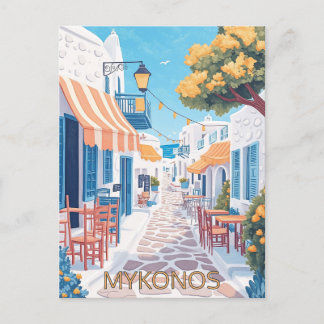 Carte Postale Les rues pittoresques de Mykonos
