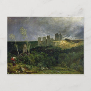 Carte Postale Les ruines de Chateau de Pierrefonds, 1861