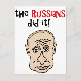 Carte Postale Les Russes l'ont fait bande dessinée de Poutine