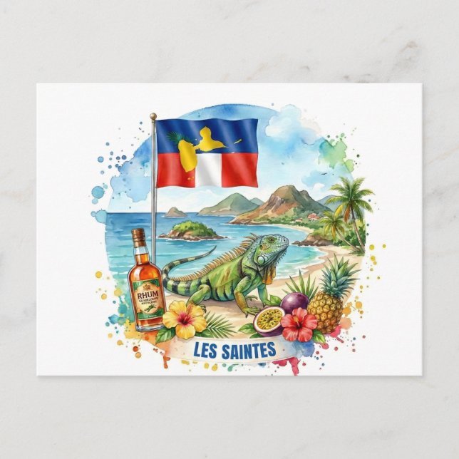 Carte Postale Les Saintes Guadeloupe Souvenirs (Devant)
