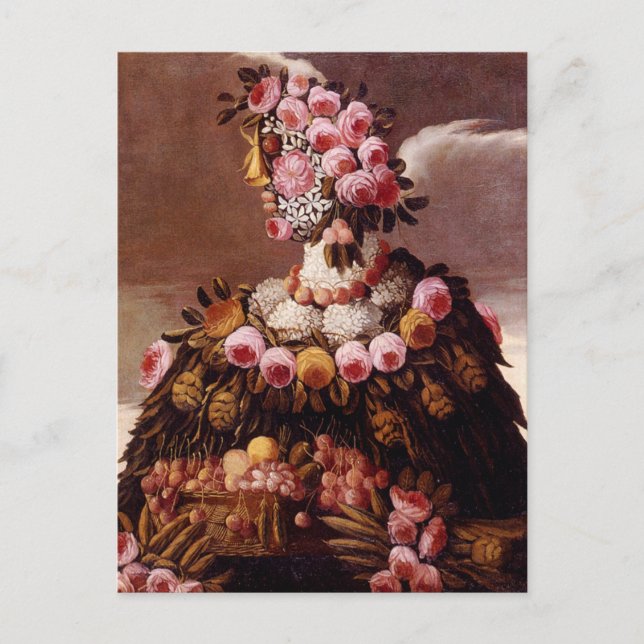 Carte Postale Les saisons par Giuseppe Arcimboldo (Devant)