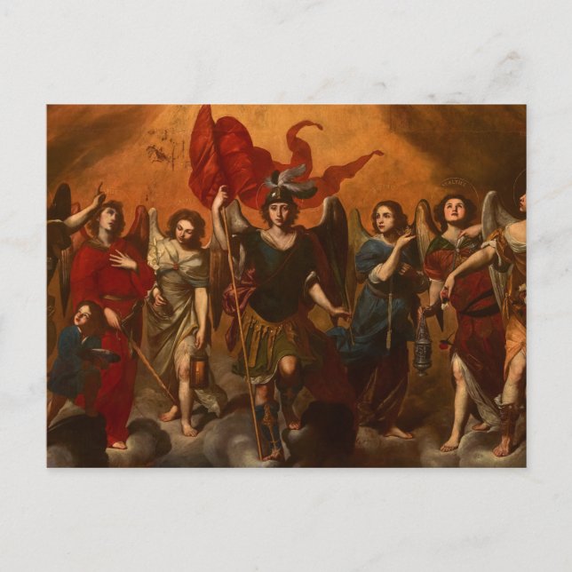 Carte Postale Les sept archanges par Massimo Stanzione (Devant)