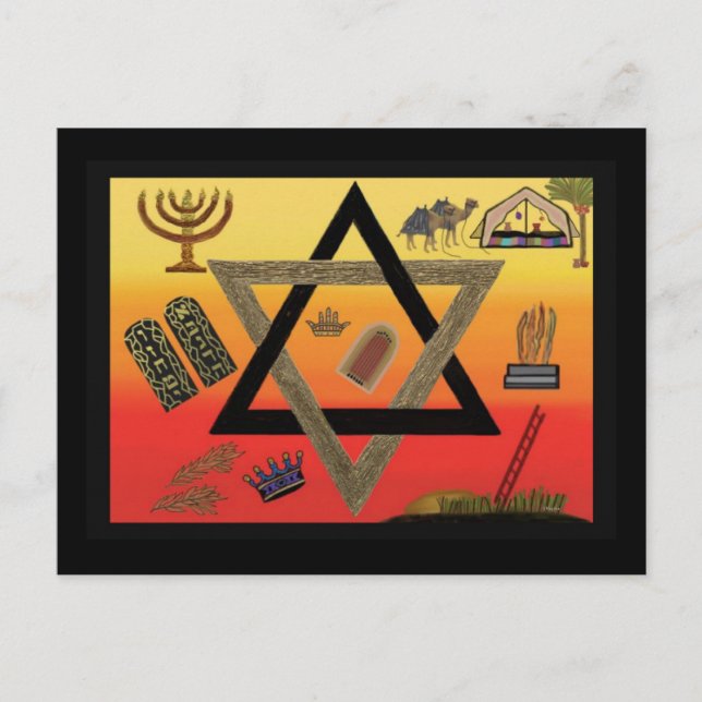 Carte Postale Les sept bergers d'Israël (Devant)